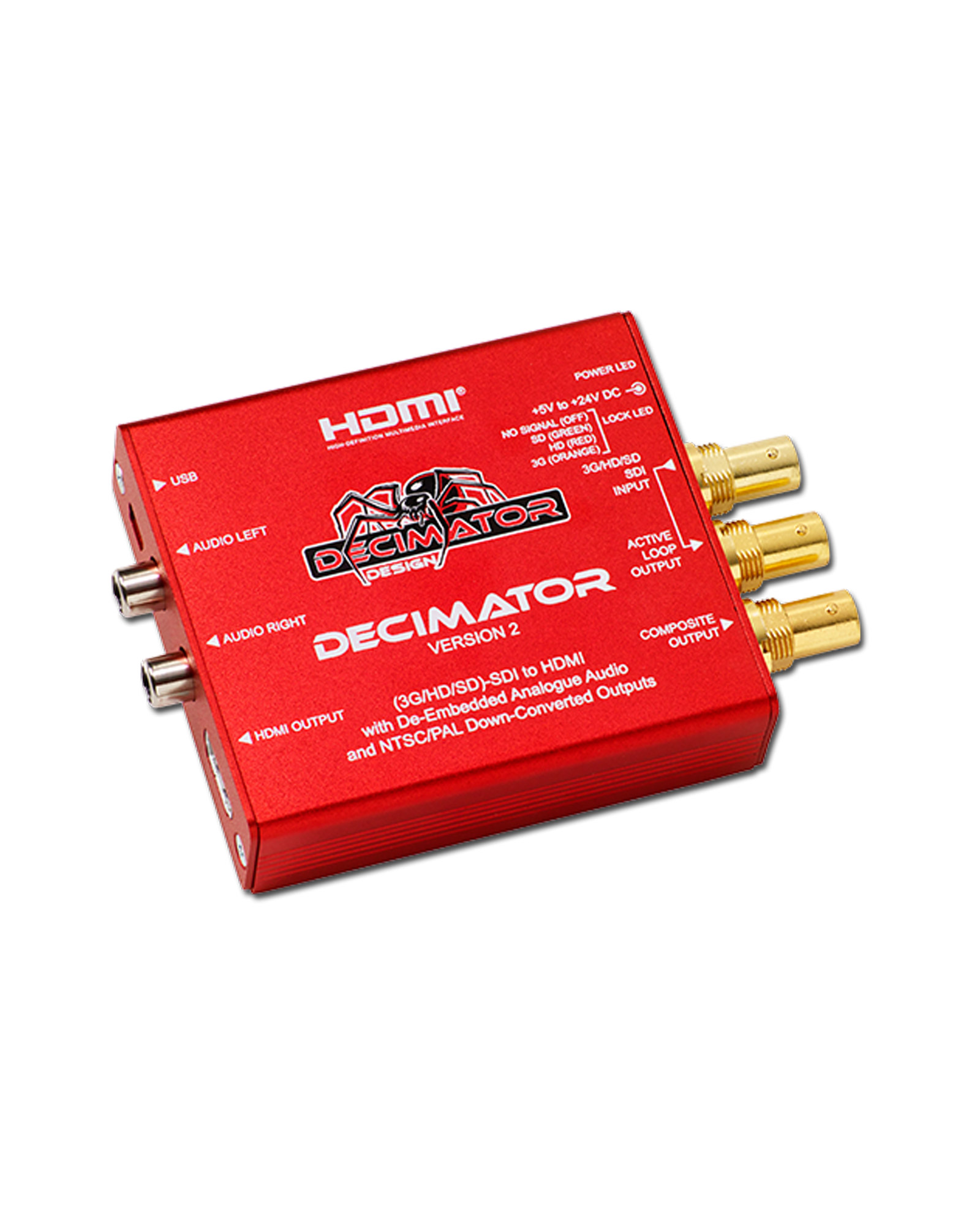 Decimator Design Decimator 2 3g Hd Sd Sdi To Hdmi With De Embedded Analogue Audio