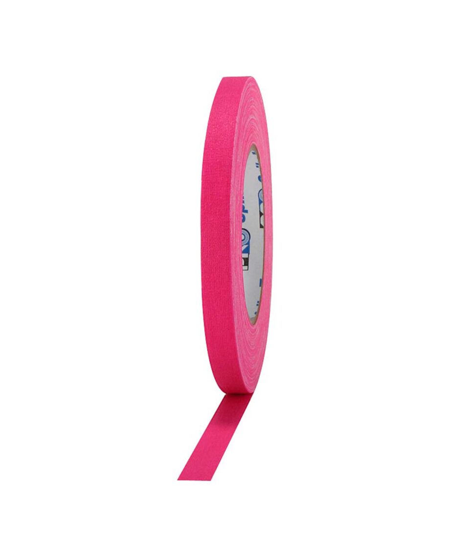 Pro Gaff Fluorescent Gaffa Tape 12mm Spike Tape X 41m Pink